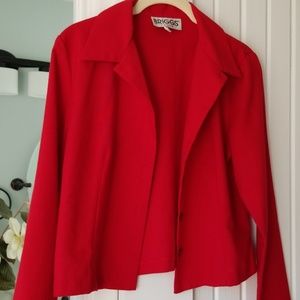 Briggs Vintage Red Button Front Jacket